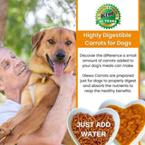 Olewo Original Carrots for Dogs – Fiber for Perfect Poop, Dog Food Toppers for Picky Eaters, Natural Skin & Coat Support, Multivitamin, Probiotics for Digestive and Gut Health, 5.5 lbs