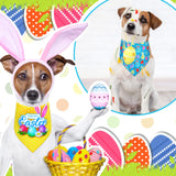 20 Pcs Easter Dog Bandana Pet Scarf Washable Triangle Bibs Shamrock Scarfs Adjustable Pet Triangle Washable Kerchief for Easter Dogs Cats