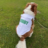 Golf Caddie Bib for Dogs (White) - Personalized Golf Caddy Bib