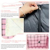 Lukhmelf Pet Stroller Pad, Anti-Slip Bottom, Removable & Washable Dog Pillow & Quilt Set (Pink)
