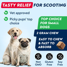 Load image into Gallery viewer, STRELLALAB Anal Gland Support Chews - Scoot Treatment - Digestive Enzymes, Prebiotics &amp; Fiber Supplement for Dogs Digestion &amp; Gut Health. Proprietary Blend of Beet, Psyllium, Dandelion &amp; Pumpkin 120Ct
