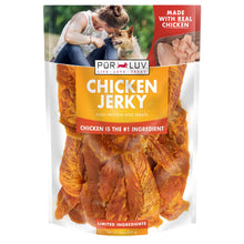 Load image into Gallery viewer, Pur Luv Chicken Jerky Dog Treats, Made with 100% Real Chicken Breast, 32 Ounces, Healthy, Easily Digestible, Long-Lasting, High Protein, Satisfies Dog's Urge to Chew
