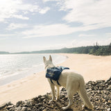 HOWLIDAYS CO. Dog Backpack Harness for Medium & Large Breeds Dogs – Dog Hiking Saddle Bag with Handle & Large Side Pockets for Camping & Day Trips