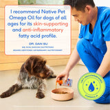 Native Pet Omega 3 Fish Oil for Dogs & Cats - Promotes Healthy Skin, Shiny Coat & Strong Joints - Made with Wild Alaskan Salmon Oil for Dogs – Tasty, Fast-Absorbing Omega 3 6 9 Liquid Supplement-32oz