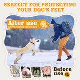 DcOaGt Dog Shoes Small Size Dogs,Mesh Breathable Dog Boots & Paw Protectors for Hot Pavement Summer Winter Snow, 360°Anti-Slip Dog Booties with Reflective Strips for Hiking/Walking,Khaki 4PCS(Size 3)