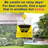 Big Bag Disposable Fly Traps Outdoor Hanging, Ranch Stable Horse Fly Hunter Trap Control Indoor for Home for Barn, Mosquito Bug Flying Insect Trap Catchers Killer Repellent 8 Natural Pre-Baited