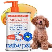 Load image into Gallery viewer, Native Pet Omega 3 Fish Oil for Dogs &amp; Cats - Promotes Healthy Skin, Shiny Coat &amp; Strong Joints - Made with Wild Alaskan Salmon Oil for Dogs – Tasty, Fast-Absorbing Omega 3 6 9 Liquid Supplement-32oz
