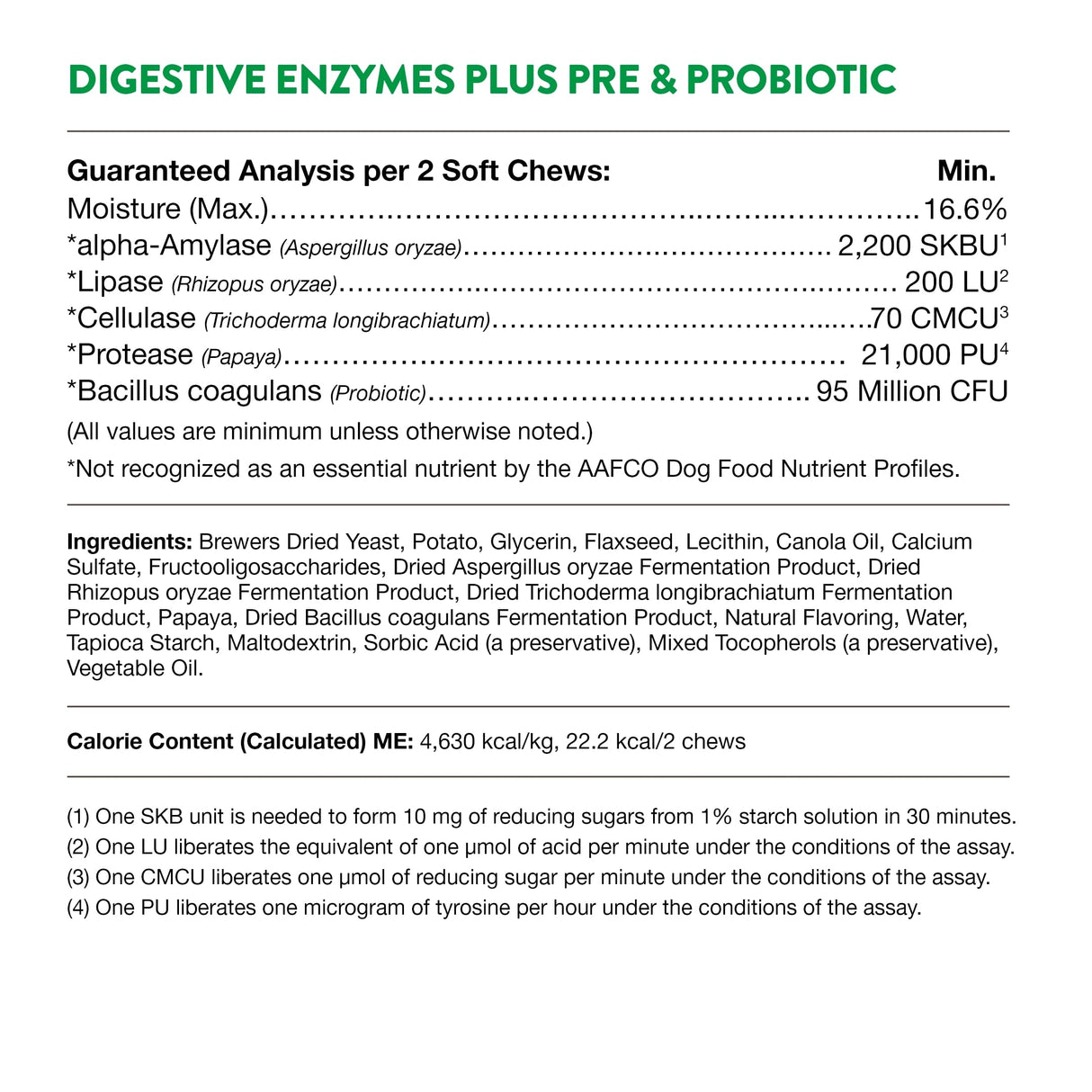 NaturVet – Digestive Enzymes - Plus Probiotics & Prebiotics – Helps Support Diet Change & A Healthy Digestive Tract – for Dogs & Cats (Soft Chews, 120 Count)