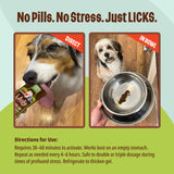 Licks Pill Free Zen Dog Calming - Calming Aid Supplements for Aggressive Behavior & Nervousness - Treats for Stress Relief & Dog Health - Gel Packets - Braised Beef Flavor, 15 Use