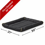 MidWest Homes for Pets Medium QuietTime MAXX Ultra-Rugged Dog Bed, Water & Odor Resistant, Bolstered Edge, Non-Slip Bottom, Fits 30-inch Crates, Black