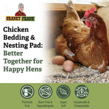 Cranky Frank Hemp Chicken Bedding 115 Usable Liters, 30 LB - All Natural, Dust-Free, Odor-Controlled Coop Bedding for Chickens and Pets - Super Absorbent, Low Waste & Eco-Friendly