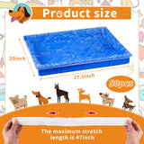 Tondiamo 50 Pieces Cage Liners for Small Animals Disposable Hamster Tray Liner Clear Plastic Box Liner Leak Proof Guinea Pig Cage Liner Bag Litter Toilet Film for Rabbit Bunny Hamster Hedgehog