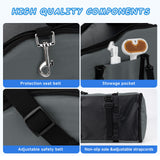 Center Console Dog Car Seat - Suitable for Small Dogs and Puppies Up to 12 lbs,Portable Armrest Booster with Safety Belt, Easy-Clean Technical Cloth,Safety Leash,Storage Bag,Multi-Function Pet Carrier