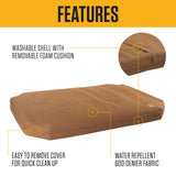Carhartt Field Dog Bed, Durable Water Repellent Material W/Triple-Stitched Main Seams, Carhartt Brown, Large