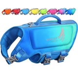 VIVAGLORY High Buoyancy Dog Life Vest, Swimming Vest with Handle, Dog Life Jacket for Swimming & Boating, Buoyancy for Puppy Doggy, S, Turquoise