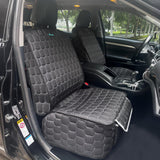 Meginc Front Seat Covers for Cars,Waterproof Car Seat Protector with Side Flaps 600D Fabric Front Seat Dog Cover for Trucks Vans SUVs Sedans, Non Slip Scratch Proof Seat Covers for Dogs in Car