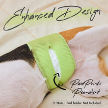 Load image into Gallery viewer, WICKEDPUP Dog Diaper Liners Booster Pads for Male and Female Dogs, 100ct | Disposable Diaper Inserts fit Most Reusable Pet Belly Bands, Wraps, and Washable Period Panties
