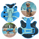 PETDSH Dog Life Jacket Large, High Flotation Dog Life Vest for Swimming Boating, Reflective Puppy Lifejacket with Superior Buoyancy and Rescue Handle, Adjustable Safety Dogs Floating Vests