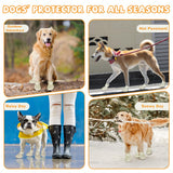 Dog Shoes for Medium Large Size, Breathable Dog Shoe for Hot Pavement, Dog Booties and Paw Protectors, Non-Slip Waterproof Dog Sandals Boots with Reflective for Rain, Summer, Hiking, Snow (Size 9)