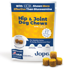 Load image into Gallery viewer, Jope Hip &amp; Joint Supplement for Dogs Large, Medium, Small - Joint Chews w/UC-II® Collagen - Proven Better Than Glucosamine Chondroitin in Canine Health - Veterinarian Formulated, Omega 3 &amp; Curcumin
