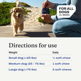 Petlab Co. Joint Care Chews for Dogs - High Levels of Glucosamine, Green Lipped Mussels, Omega 3 and Turmeric - Hip and Joint Supplement for Dogs to Actively Support Mobility, Packaging May Vary