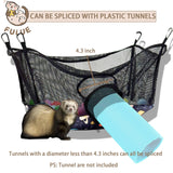 Ferret Ball Pit Hammock,Ferret Hammock Playpen Toy Box Cube for Cage Compatible with Tunnel System(Ball Not Included)