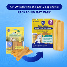 Load image into Gallery viewer, Himalayan Dog Chew Original Yak Cheese Dog Chews, The Better-For-You Chew, 100% Natural, Long Lasting, Healthy Safe Dog Treats, Lactose &amp; Grain Free, Protein Rich, For Dogs 65 Lbs &amp; Smaller, 3-Count
