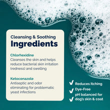 Load image into Gallery viewer, Vetnique Dermabliss Advanced Vet Strength Chlorhexidine for Dogs - Antibacterial Medicated Dog Shampoo - for Skin Infections &amp; Irritation, Hot Spots &amp; Redness Relief (Medicated Shampoo, 16oz)
