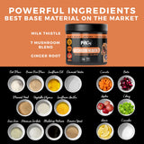 Pet Chef Turkey Tail Mushroom Chews for Dogs 7 Mushroom Blend with Lion’s Mane, Reishi, Maitake, Milk Thistle & Ginger Root for Immune, Gut & Detox Support, 140 Soft Chews (Natural & Organic)
