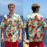 Dog Shirt Hawaii Breathable Cool Beach Style T-Shirt Dog Clothes for Medium to Large Dogs Owners and Pet Shirts Sold Separately,XL Red Girl