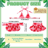 Amylove 4 Pack Summer Themed Dog Bikini for Small Dogs Bathing Suits for Puppy Doggies Swimsuit Dog Bathing Dress Pet Skirts Hawaii Puppy Dresses for Girl Small Dogs Cats Beach