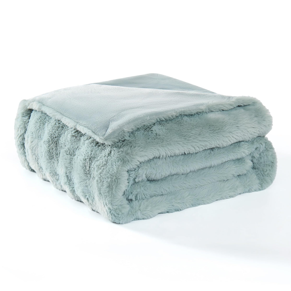 Modern Threads Water-Resistant Faux Rabbit Fur Pet Blanket for Dogs & Cats – Ultra-Soft Couch, Bed & Crate Protector, 40x50 Light Blue