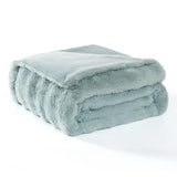 Modern Threads Water-Resistant Faux Rabbit Fur Pet Blanket for Dogs & Cats – Ultra-Soft Couch, Bed & Crate Protector, 40x50 Light Blue