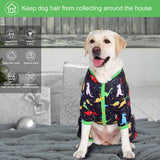 LovinPet Big Dog Wound Care/Surgical Recovery Shirt, Undershirt for Dog Coats, Anti Licking, Pet Anxiety Onesies for Dogs, Dinosaurs in Space Print, Onesies for Dogs, Pitbull Shirt, Pet PJ's, 2XL
