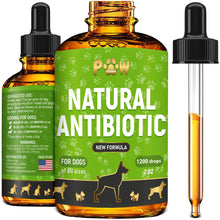 Load image into Gallery viewer, Dog Antibiotics for Infections, Cough, &amp; Teeth Moments | Natural Antibiotics for Dogs with UTIs | Dog Allergy Relief &amp; Canine Breath Treatment in 1 Bottle | Organic | 2 Oz
