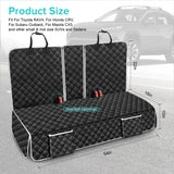 szyuchen Dog Car Seat Cover Compatible with Honda CRV CR-V Toyota RAV4 Back Seat, Pet Bench Backseat Covers with Non-Slip Backing for Small-Mid Sized SUVS and Sedans