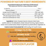 Omega 3 for Dogs - 180 Soft Chew Omega Treats for Skin and Coat - Fish Oil Blend of Essential Fatty Acids, Omega 3 and 6, Vitamins, Antioxidants and Minerals - Made in USA