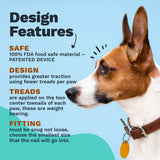 TAKTIKAL Dr. McHenry's Dog Toe Treads, Set of 24, Adhesive, Cleaning Brush, Increased Traction, Mobility Support, Large Kit- Weight: 40-60 lbs. Net Weight 1.6 oz.