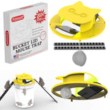 Fomont 2024 New Upgraded Bucket Lid Mouse Trap-Metal Bait Cage-Auto Reset-5 Gallon Bucket Fit-Humane-Indoor Outdoor-Rat Trap