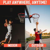Basketball Net Replacement Heavy Duty - 12 Loops, Professional All Weather Anti Whip Nets, Fits Standard Indoor or Outdoor Rims - Premium Basketball Accessories - Hoop Net