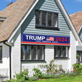 YINENA Trump 2024 Flag Take America Back Banner Donald Trump 2024 Sign Banner for Yard Garden Outdoor Decor 98" x 18"