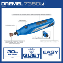 Load image into Gallery viewer, Dremel 7350-PET 4V Pet &amp; Dog Nail Grinder, Easy-To-Use &amp; Safe Nail Trimmer, Professional Pet Grooming Kit - Works on Large, Medium, Small Dogs &amp; Cats
