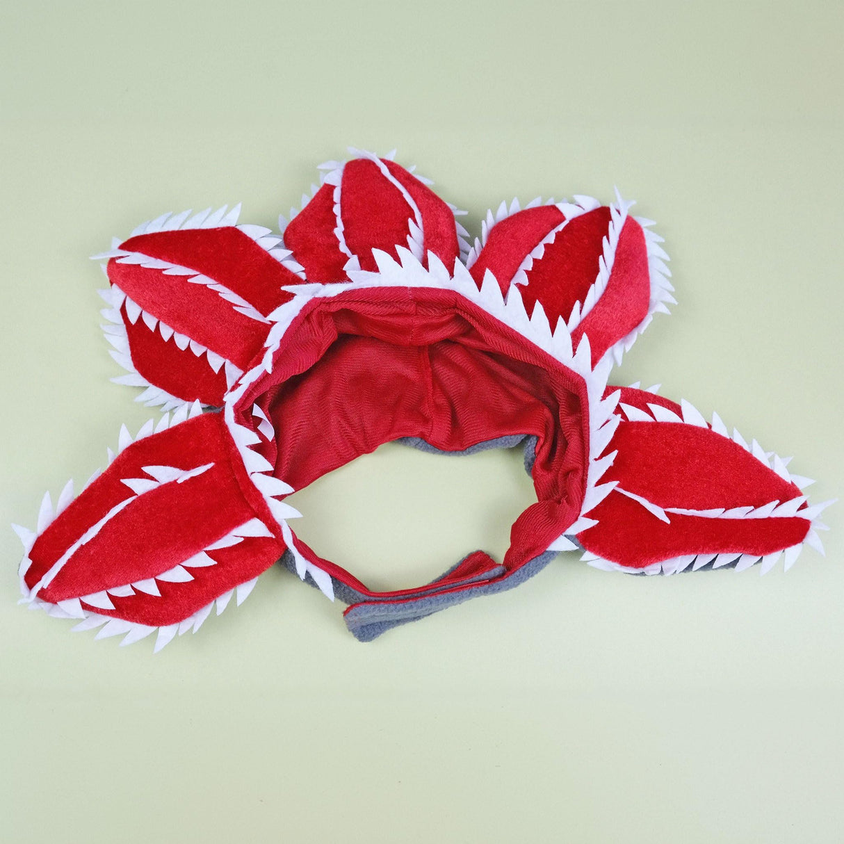 CHEERTAILS Dog Costume Hat Ear Wrap Piranha Plant Design, Funny Dog Halloween Costumes Headwear, Warm Pet Ear Head Wrap for Cold Weather, Pet Cosplay Clothes for Birthday Party, Christmas,M