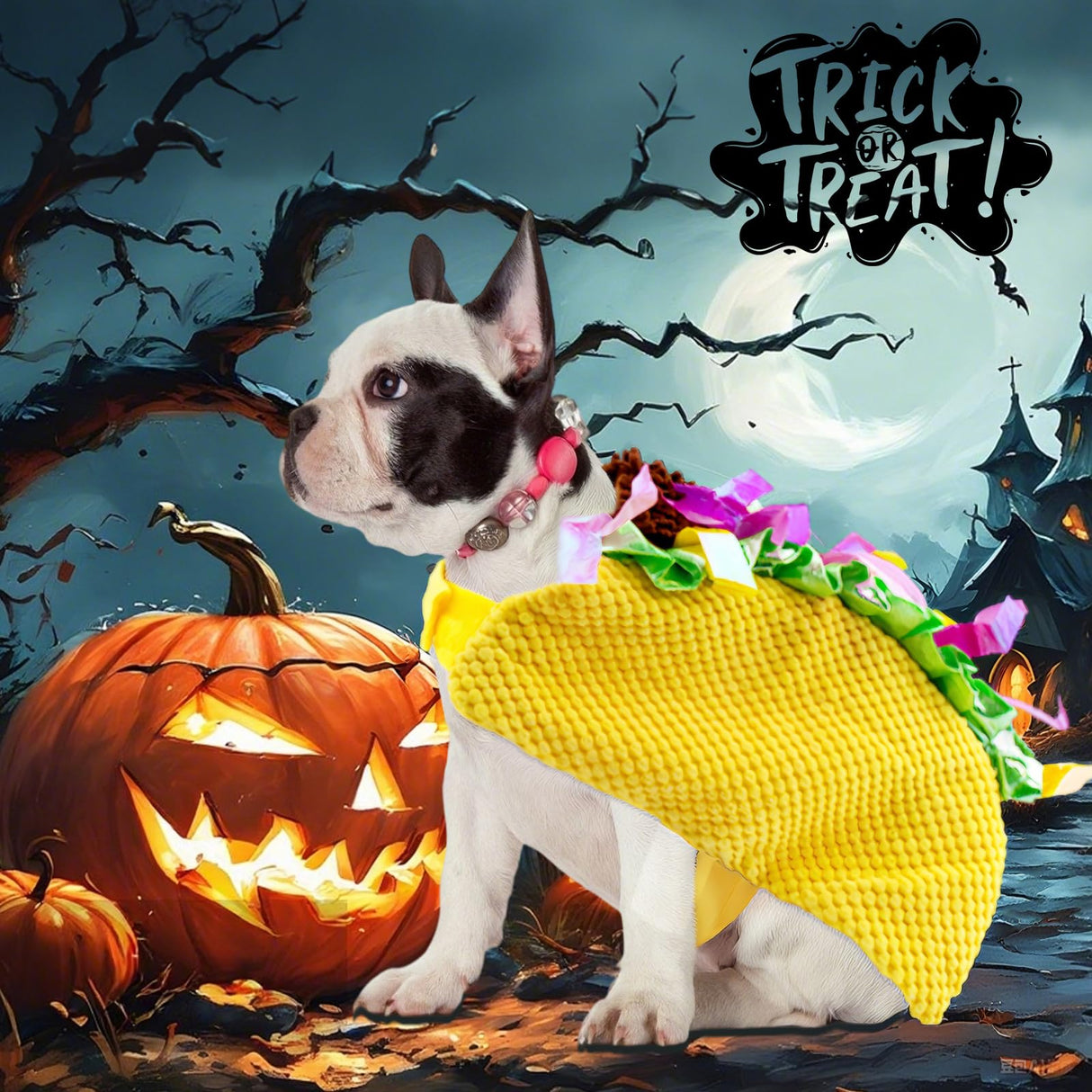 Taco Dog Costume Pet Costumes for Dogs - Funny Halloween & Christmas Apparel for Small & Medium Dogs Cats Puppy