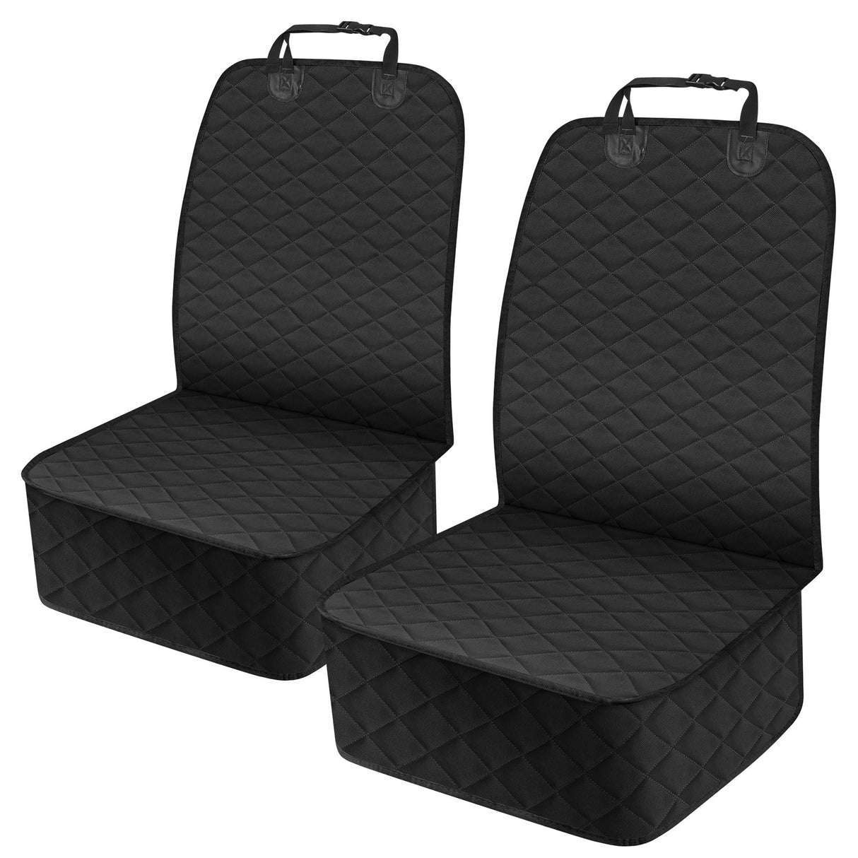 NECKORY 2 Pack Front Dog Seat Cover, Waterproof Car Seat Covers for Dogs Nonslip Scratch-Proof Dog Seat Cover Front Seat Cover for SUV, Sedans,Trucks,Cars - S, Black