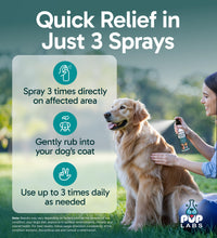 Load image into Gallery viewer, Pup Labs K9 Soothe Anti Itch Spray for Dogs with Aloe, Rose, &amp; Coconut, Natural Hot Spot Treatment for Dogs That Soothes Irritation, Pet Skin Treatment Spray, 4 FL OZ
