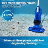 POOL BLASTER Catfish (Gen 2) Cordless Spa & Hot Tub Vacuum, More Power & Capacity, 45 Min Runtime, Spot Cleaning in Small Above Ground Swimming Pools, Rechargeable Spa Vac