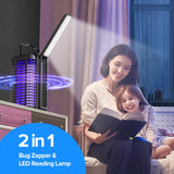 Solar & Electric Mosquito Zappers with Reading Lamps, 4200V Insect Killers for Indoor Outdoor Home Backyard Patio Camping