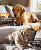 TwoAnt Non Slip Dog Socks with Grips, Dog Sock to Prevent Licking Paw for Senior Dogs, Dog Shoes for Hardwood Floors and Enhancing Traction, Paw Protector - Fits Small, Medium, Large Dogs - XS