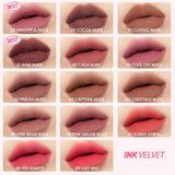 Ink The Velvet Lip Tint | Highly Pigmented, Longwear & Weightless Lip Tint | Smudge-Proof, Buildable Color for Lips & Cheeks | K-Beauty Makeup, Safe for Sensitive Lips (017 ROSY NUDE)